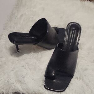 French Connection Black Women's Heeled Mules